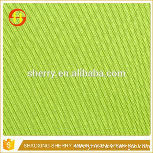 100% polyester weft knitted bird eye mesh fabric
